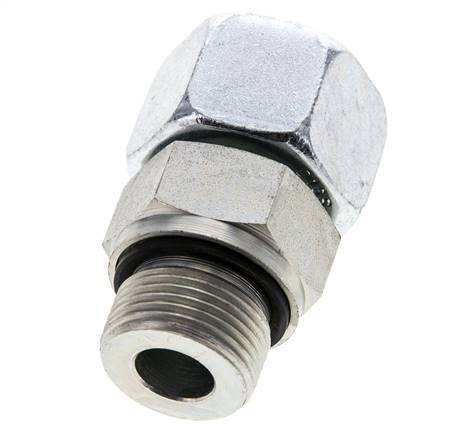 16S & M22x1.5 Zink plated Steel Straight Swivel with Male Threads 400 bar NBR O-ring Sealing Cone Adjustable ISO 8434-1