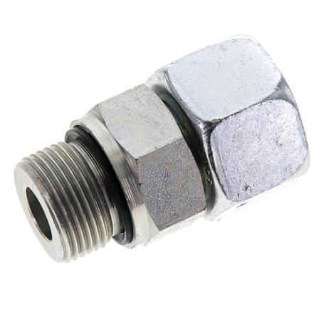 16S & M22x1.5 Zink plated Steel Straight Swivel with Male Threads 400 bar NBR O-ring Sealing Cone Adjustable ISO 8434-1