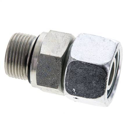 16S & M22x1.5 Zink plated Steel Straight Swivel with Male Threads 400 bar NBR O-ring Sealing Cone Adjustable ISO 8434-1