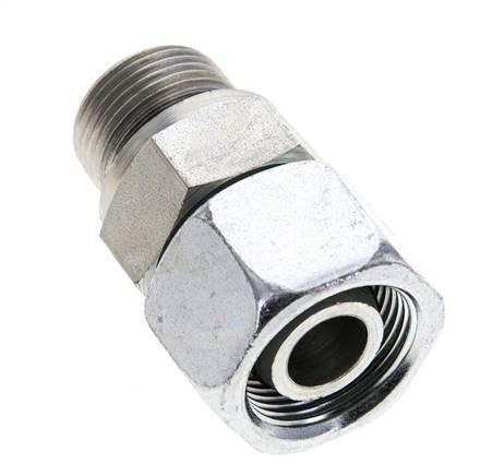 16S & M22x1.5 Zink plated Steel Straight Swivel with Male Threads 400 bar NBR O-ring Sealing Cone Adjustable ISO 8434-1
