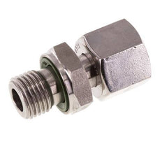 10L & G1/4'' Stainless Steel Straight Swivel with Male Threads 315 bar FKM Adjustable ISO 8434-1