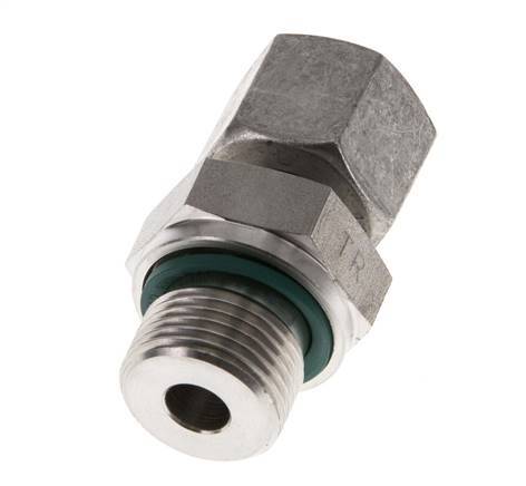 10L & G3/8'' Stainless Steel Straight Swivel with Male Threads 315 bar FKM Adjustable ISO 8434-1