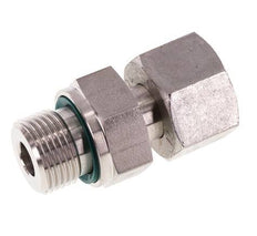 12L & G3/8'' Stainless Steel Straight Swivel with Male Threads 315 bar FKM Adjustable ISO 8434-1