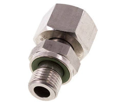 12L & G1/4'' Stainless Steel Straight Swivel with Male Threads 315 bar FKM Adjustable ISO 8434-1
