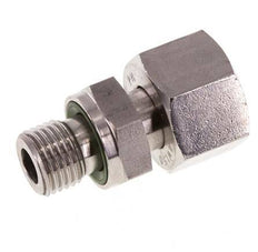 12L & G1/4'' Stainless Steel Straight Swivel with Male Threads 315 bar FKM Adjustable ISO 8434-1