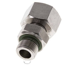 15L & G3/8'' Stainless Steel Straight Swivel with Male Threads 315 bar FKM Adjustable ISO 8434-1