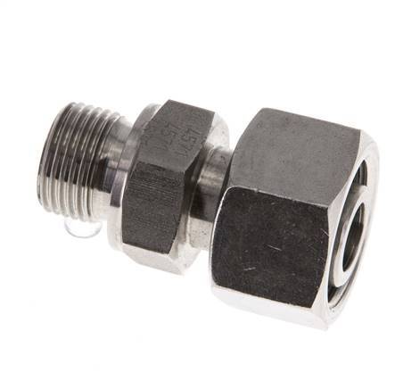 15L & G3/8'' Stainless Steel Straight Swivel with Male Threads 315 bar FKM Adjustable ISO 8434-1