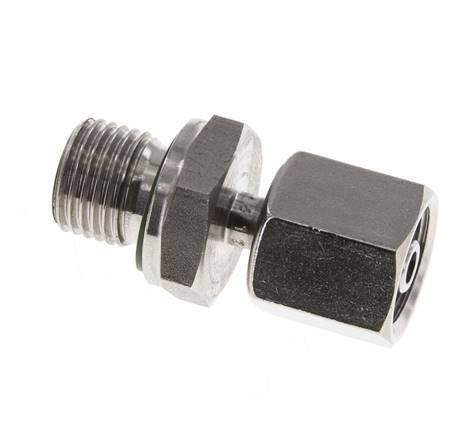 6S & G1/4'' Stainless Steel Straight Swivel with Male Threads 630 bar FKM Adjustable ISO 8434-1