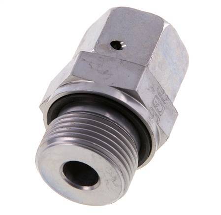 15L & G3/4'' Zink plated Steel Straight Swivel with Male Threads 315 bar NBR O-ring Sealing Cone Adjustable ISO 8434-1
