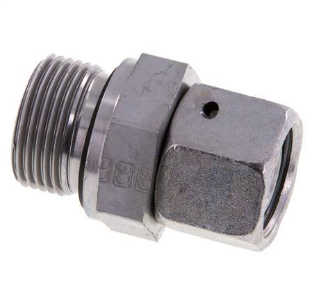 15L & G3/4'' Zink plated Steel Straight Swivel with Male Threads 315 bar NBR O-ring Sealing Cone Adjustable ISO 8434-1