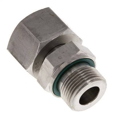 14S & G1/2'' Zink plated Steel Straight Swivel with Male Threads 630 bar NBR O-ring Sealing Cone Adjustable ISO 8434-1