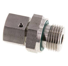 12L & G1/2'' Stainless Steel Straight Swivel with Male Threads 315 bar FKM O-ring Sealing Cone Adjustable ISO 8434-1