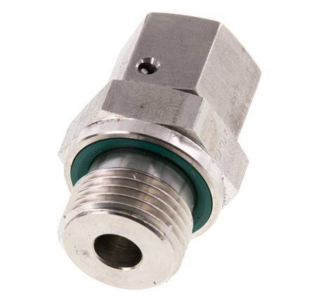 12L & G1/2'' Stainless Steel Straight Swivel with Male Threads 315 bar FKM O-ring Sealing Cone Adjustable ISO 8434-1