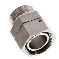 35L & G1-1/4'' Stainless Steel Straight Swivel with Male Threads 160 bar FKM O-ring Sealing Cone Adjustable ISO 8434-1