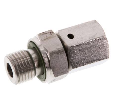 6S & G1/4'' Stainless Steel Straight Swivel with Male Threads 630 bar FKM O-ring Sealing Cone Adjustable ISO 8434-1