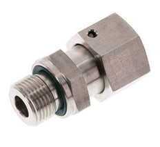 12S & G3/8'' Stainless Steel Straight Swivel with Male Threads 630 bar FKM O-ring Sealing Cone Adjustable ISO 8434-1