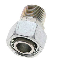22L & 3/4'' NPT Zink plated Steel Straight Swivel with Male Threads 160 bar Adjustable ISO 8434-1