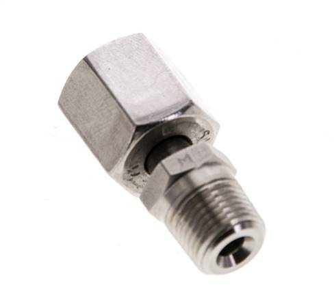 6L & 1/8'' NPT Stainless Steel Straight Swivel with Male Threads 315 bar Adjustable ISO 8434-1