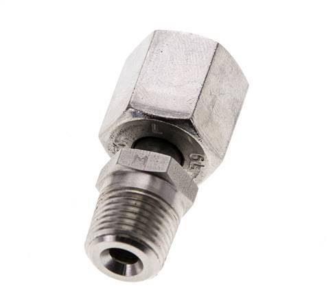 6L & 1/8'' NPT Stainless Steel Straight Swivel with Male Threads 315 bar Adjustable ISO 8434-1