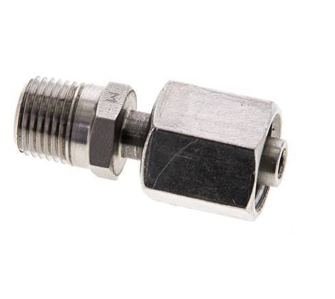 6L & 1/8'' NPT Stainless Steel Straight Swivel with Male Threads 315 bar Adjustable ISO 8434-1