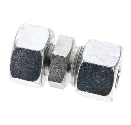 16S & 18L Zink plated Steel Straight Cutting Fitting with Swivel 315 bar ISO 8434-1