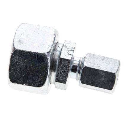 6L & 15L Zink plated Steel Straight Cutting Fitting with Swivel 315 bar NBR O-ring Sealing Cone ISO 8434-1