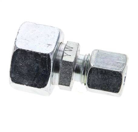 8L & 15L Zink plated Steel Straight Cutting Fitting with Swivel 315 bar NBR O-ring Sealing Cone ISO 8434-1