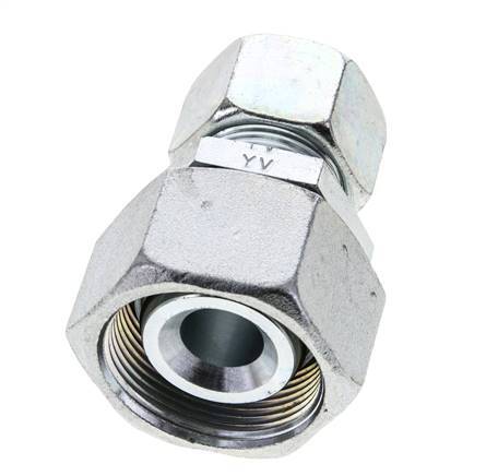 20S & 30S Zink plated Steel Straight Cutting Fitting with Swivel 400 bar NBR O-ring Sealing Cone ISO 8434-1
