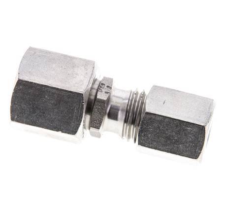 6L & 8L Stainless Steel Straight Cutting Fitting with Swivel 315 bar FKM O-ring Sealing Cone ISO 8434-1
