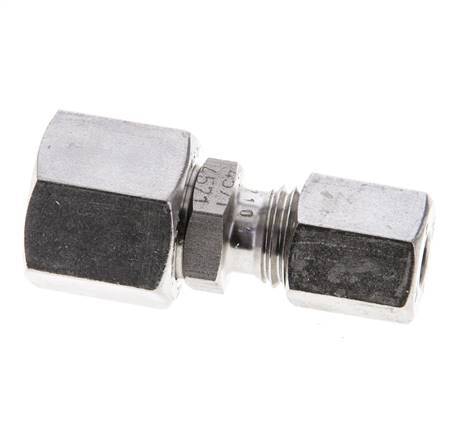 6L & 10L Stainless Steel Straight Cutting Fitting with Swivel 315 bar FKM O-ring Sealing Cone ISO 8434-1