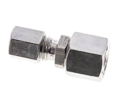 6L & 10L Stainless Steel Straight Cutting Fitting with Swivel 315 bar FKM O-ring Sealing Cone ISO 8434-1