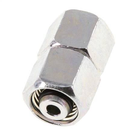 8L Zink plated Steel Straight with Swivel 315 bar NBR O-ring Sealing Cone ISO 8434-1