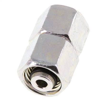 8L Zink plated Steel Straight with Swivel 315 bar NBR O-ring Sealing Cone ISO 8434-1