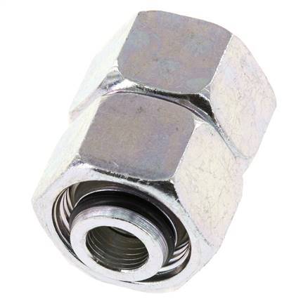 15L Zink plated Steel Straight with Swivel 315 bar NBR O-ring Sealing Cone ISO 8434-1