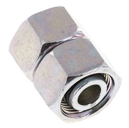 15L Zink plated Steel Straight with Swivel 315 bar NBR O-ring Sealing Cone ISO 8434-1