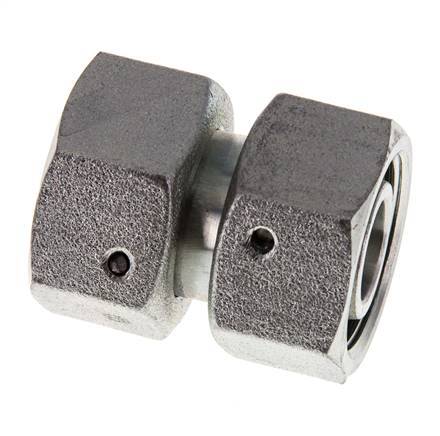 18L Zink plated Steel Straight with Swivel 315 bar NBR O-ring Sealing Cone ISO 8434-1