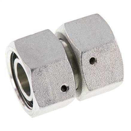 22L Zink plated Steel Straight with Swivel 160 bar NBR O-ring Sealing Cone ISO 8434-1