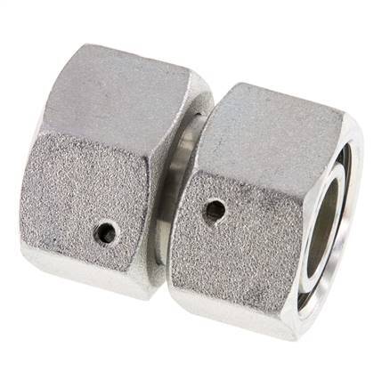 22L Zink plated Steel Straight with Swivel 160 bar NBR O-ring Sealing Cone ISO 8434-1