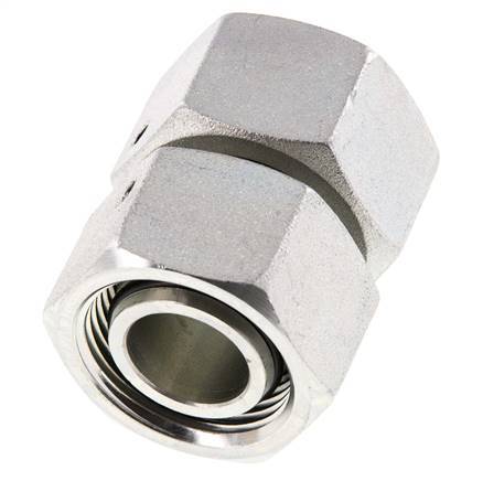 22L Zink plated Steel Straight with Swivel 160 bar NBR O-ring Sealing Cone ISO 8434-1