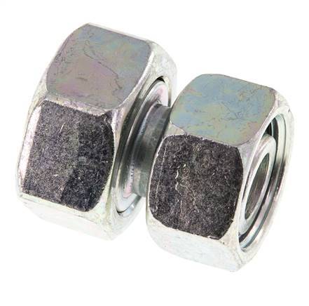 22L & 28L Zink plated Steel Straight with Swivel 160 bar NBR O-ring Sealing Cone ISO 8434-1