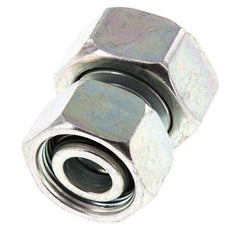 22L & 28L Zink plated Steel Straight with Swivel 160 bar NBR O-ring Sealing Cone ISO 8434-1