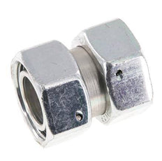28L Zink plated Steel Straight with Swivel 160 bar NBR O-ring Sealing Cone ISO 8434-1