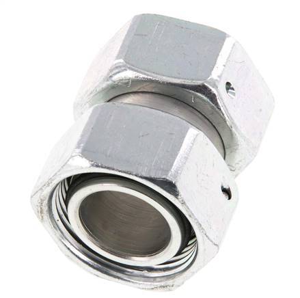 35L Zink plated Steel Straight with Swivel 160 bar NBR O-ring Sealing Cone ISO 8434-1