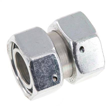 35L Zink plated Steel Straight with Swivel 160 bar NBR O-ring Sealing Cone ISO 8434-1