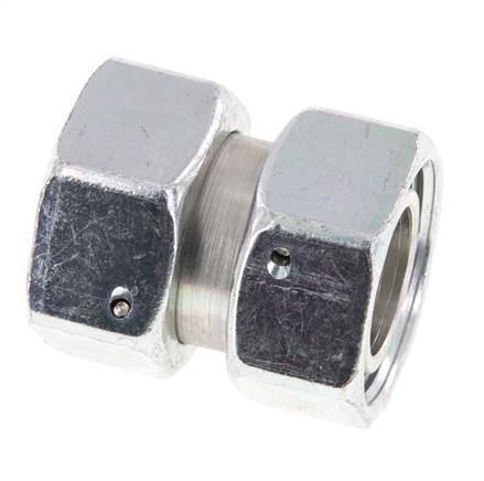 35L Zink plated Steel Straight with Swivel 160 bar NBR O-ring Sealing Cone ISO 8434-1