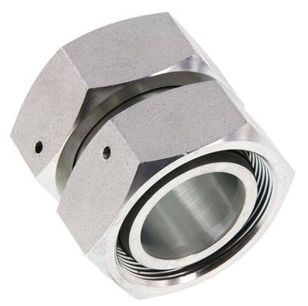 42L Zink plated Steel Straight with Swivel 160 bar NBR O-ring Sealing Cone ISO 8434-1
