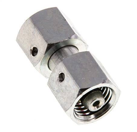 6S Zink plated Steel Straight with Swivel 630 bar NBR O-ring Sealing Cone ISO 8434-1