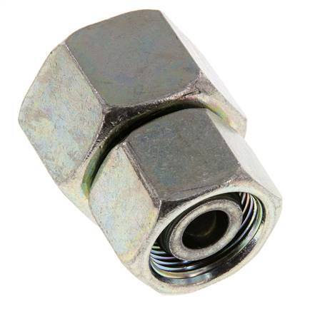 16S & 20S Zink plated Steel Straight with Swivel 400 bar NBR O-ring Sealing Cone ISO 8434-1