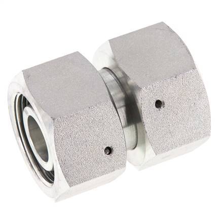 25S Zink plated Steel Straight with Swivel 400 bar NBR O-ring Sealing Cone ISO 8434-1