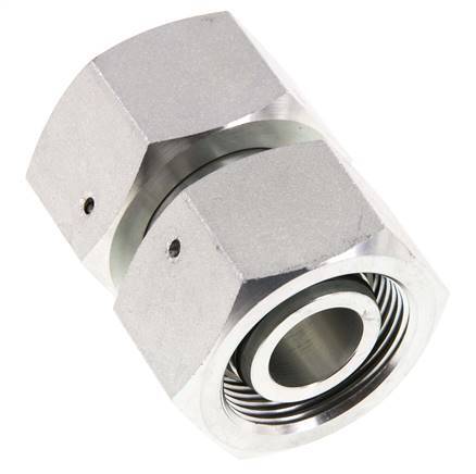 25S Zink plated Steel Straight with Swivel 400 bar NBR O-ring Sealing Cone ISO 8434-1